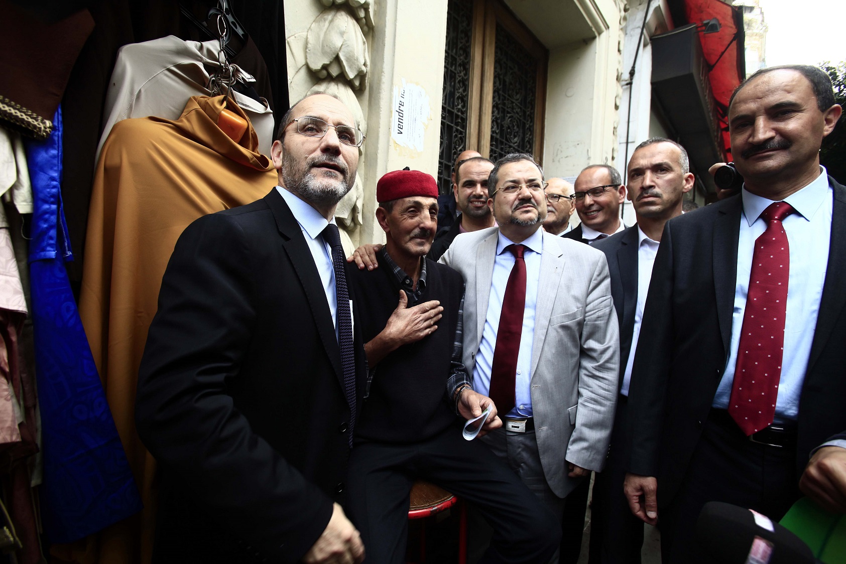 Abderrezak Mokri et Abdelmadjid Menasra en campagne à Alger. New Press